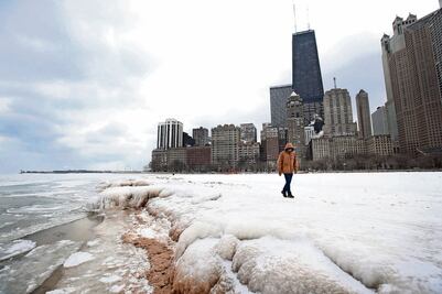 Tormenta invernal congela a EU
