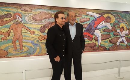 Bono visita el Museo Soumaya