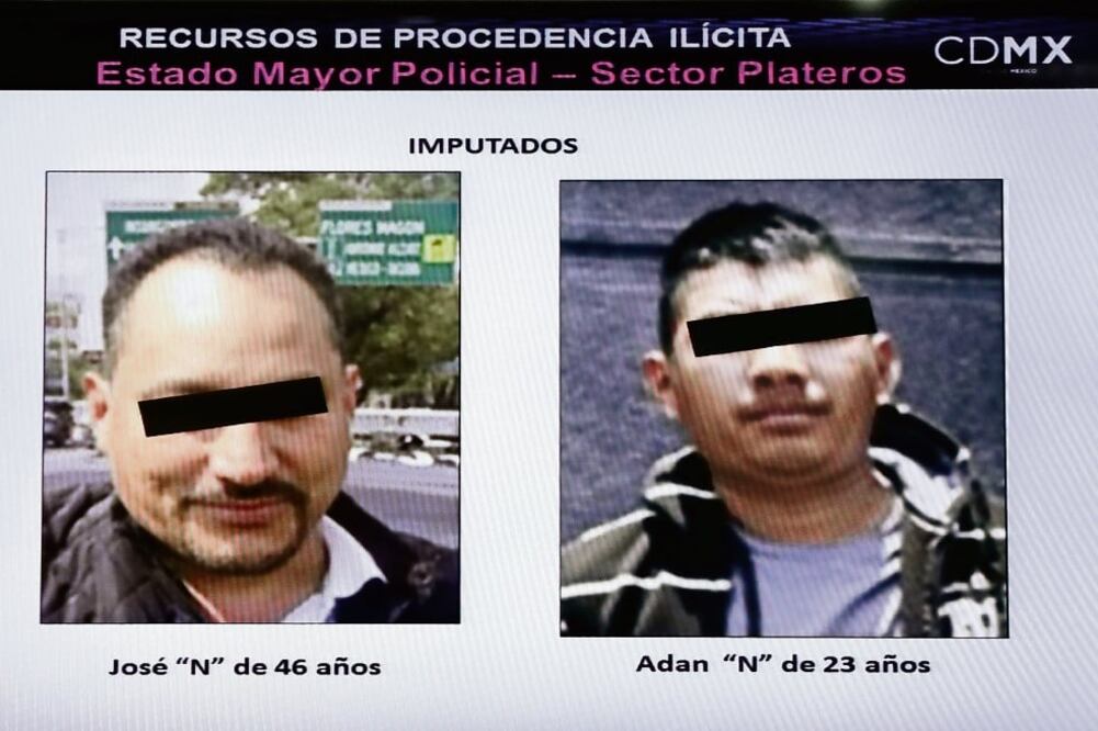 A José Luis “N”, El Tecuán, se le detuvo este miércoles junto con Adan “N”, abordo de una camioneta blanca cuando circulaba en Eje 5 y calle Alta Tensión, en la colonia Carola. Transportaban 450 mil pesos en efectivo (ESPECIAL)