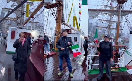 Morenistas en EU usan el Buque Cuauhtémoc para promover elección judicial; llaman a votar por Lenia Batres y otros