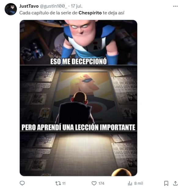 Usuarios reaccionan con sus mejores memes al séptimo episodio de la serie. Foto: Captura de pantalla