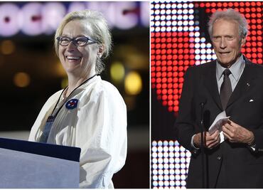 Meryl Streep, "sorprendida" por apoyo de Clint Eastwood a Donald Trump