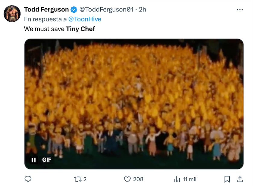 La salida de “Tiny Chef” provocó una avalancha de memes, donde fans expresaron su sorpresa y nostalgia por el personaje de Nickelodeon. Foto: Captura de pantalla