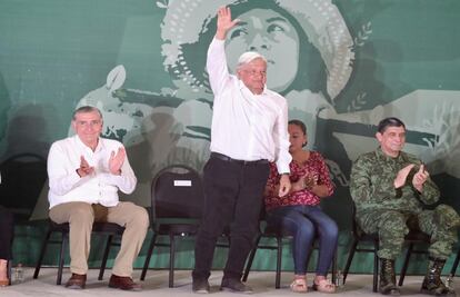 Refuerzan seguridad de AMLO durante gira en Tabasco