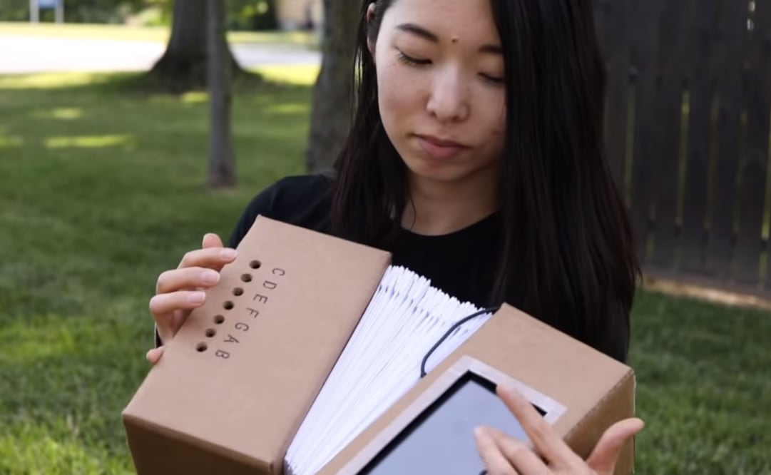 Una de las ganadoras del concurso fue la usuaria Momonga906 y su Acordeón de Cartón que trabaja con energía solar