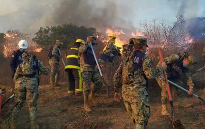 Activan Plan Marina por incendios en Baja California