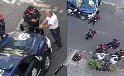 Así cayó el “asesino de banquetas” en la Benito Juárez por plantar un árbol; “es un delincuente, espósalo”