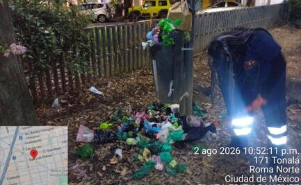 Alcaldía Cuauhtémoc recolecta 255 toneladas de residuos al día de la vía pública; afirman que recuperan espacios públicos