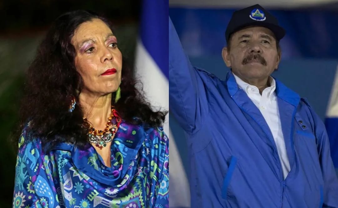 Rosario Murillo y Daniel Ortega, esposos y copresidentes de Nicaragua. Foto: EFE