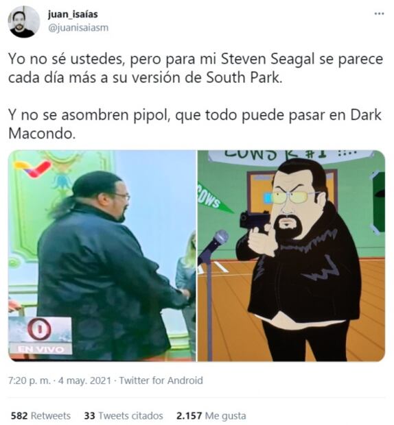 ¿Steven Seagal, eres tú?... el actor sorprende con su aspecto 