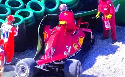 Así fue el accidente de Charles Leclerc en el Gran Premio de Italia