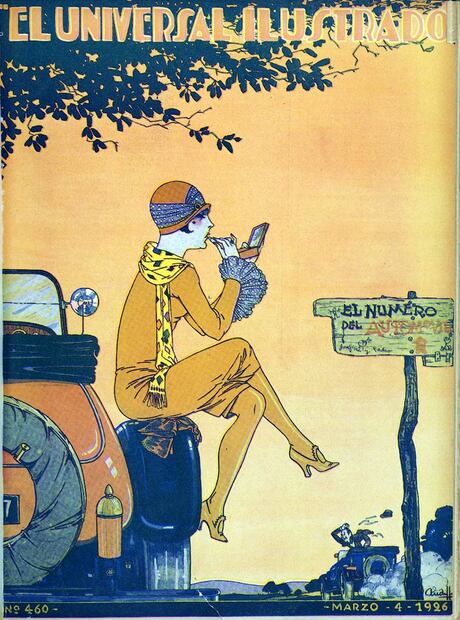 La primera entrega de marzo 1926 de EL UNIVERSAL ILUSTRADO fue una edición dedicada al automovilismo. Hemeroteca EL UNIVERSAL.