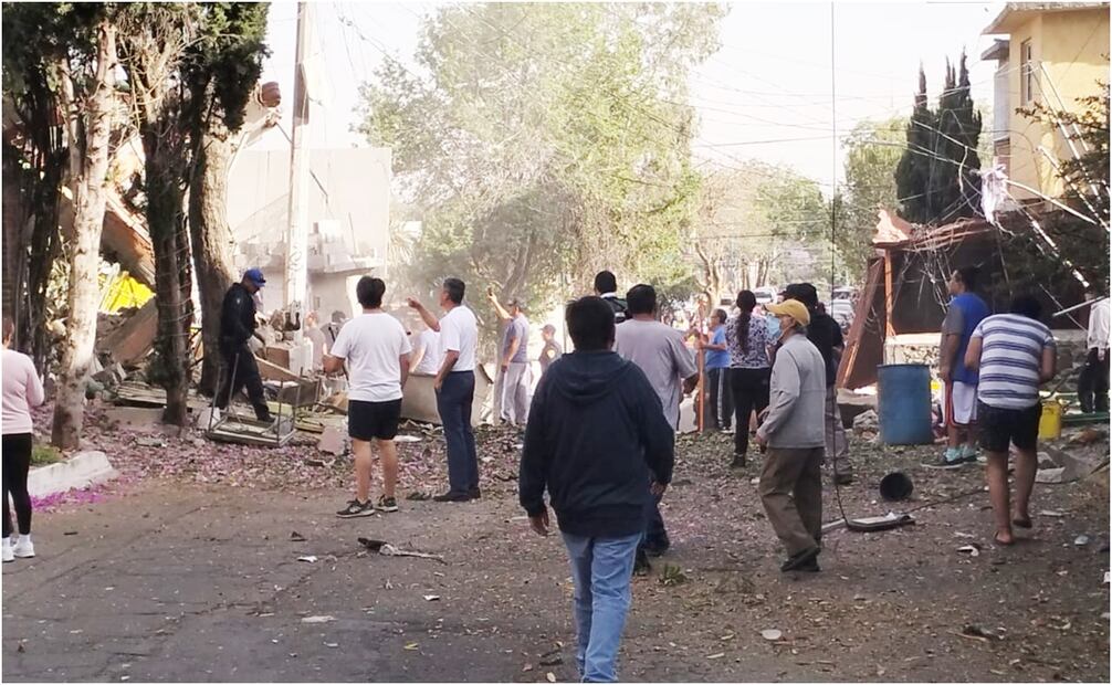 Explosión por acumulación de gas en vivienda. Foto: Especial