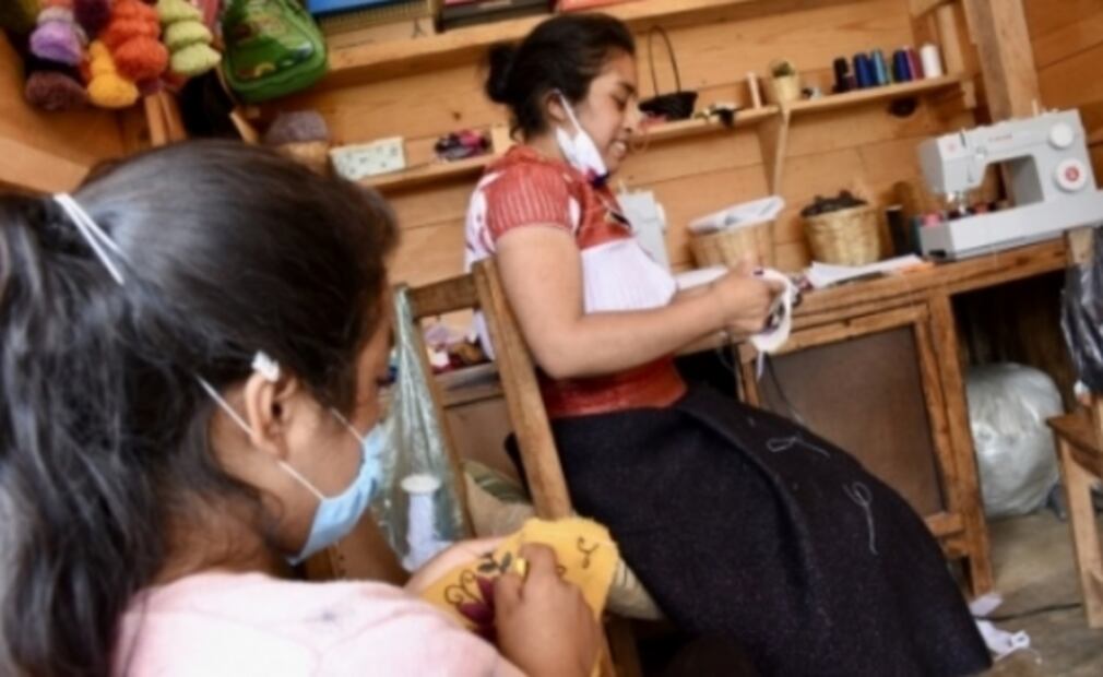 Mexican artisans make hand embroidered face masks for the COVID-19 pandemic