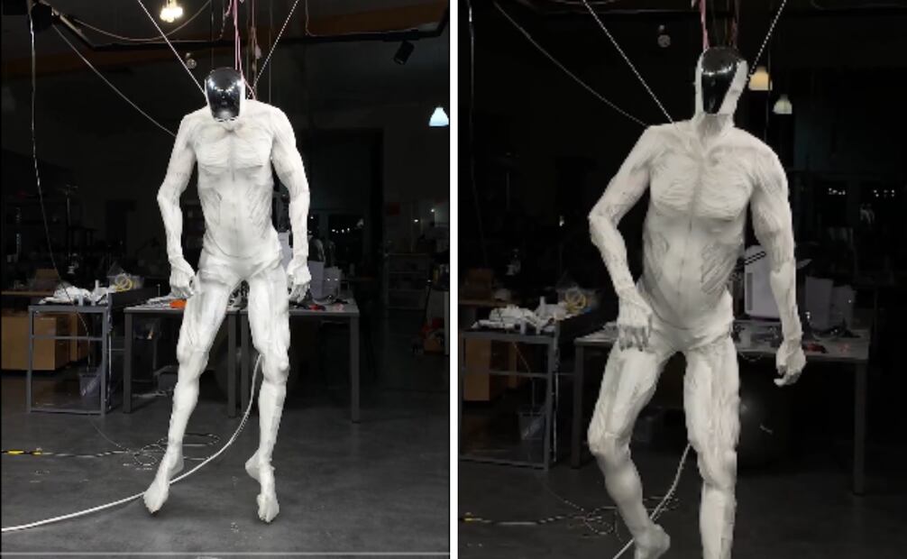 Así es Protoclone, el primer androide con esqueleto y músculos que desafía la realidad.
Foto: Captura de pantalla en X