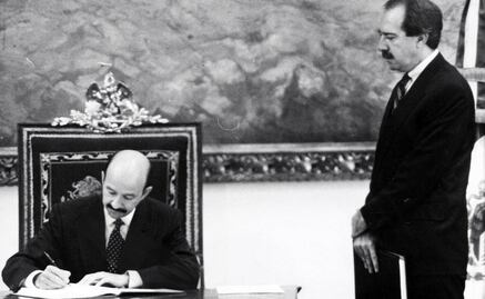 Firma del TLC en 1992, el “buen tratado” para México