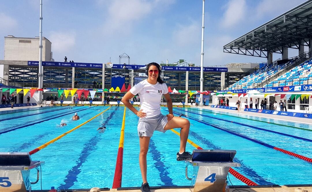 This was one of Ibáñez López’s greatest accomplishments during the Barranquilla games after winning the gold medal for the 4x200 swim relay category - Photo: Taken from Liliana Ibáñez's personal Twitter page