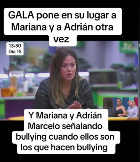 Mariana Echeverría asegura que la palabra bullying es muy fuerte y que ningún modo lo ha aplicado con sus compañeros dentro de "La casa de los famosos". Cibernuatas piensan lo contrario.