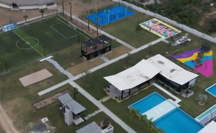 Así es la LUJOSA mansión de Gignac en Monterrey: cuenta con toboganes, albercas y canchas