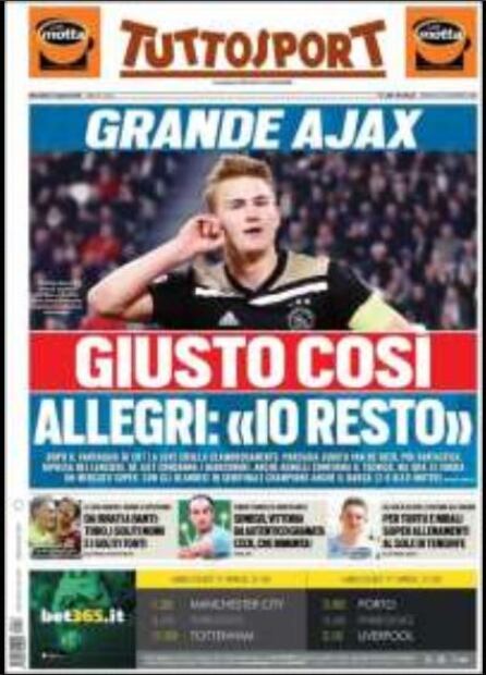 Las portadas en el mundo destacan la eliminación de Cristiano y la Juventus