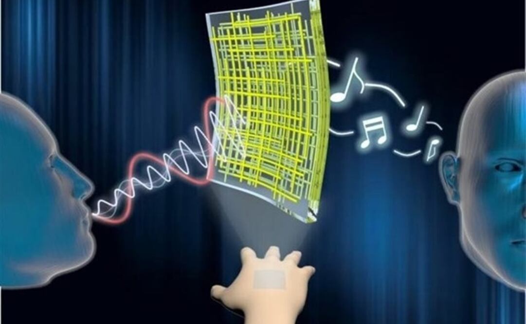 Foto: Nanomembranas son capaces de convertir la piel en altavoz