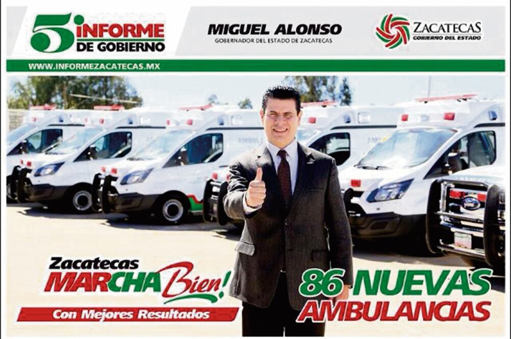 Entre los supuestos actos de corrupción de Alonso, se acusa que favoreció a empresas en licitaciones del sector salud (GOBIERNO DE ZACATECAS)