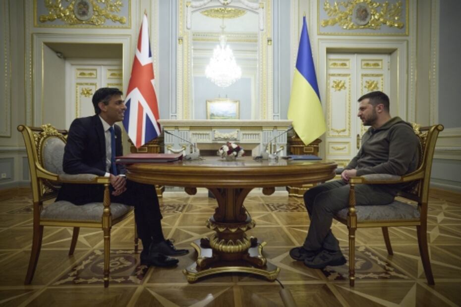 Sunak visita a Zelenski en Ucrania para expresarle el apoyo del Reino Unido