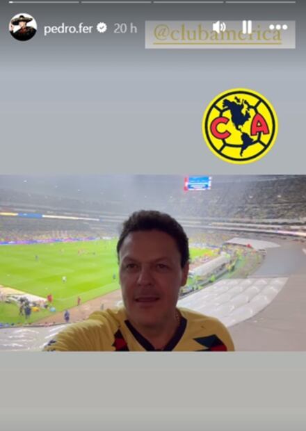 El cantante apoyó a su equipo hasta el final. Foto: Instagram.