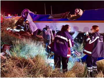 Accidente de autobús en Zacatecas deja 5 jornaleros muertos y 15 heridos