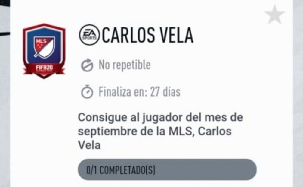 ¿Cómo conseguir la carta especial de Carlos Vela en el FIFA 20?