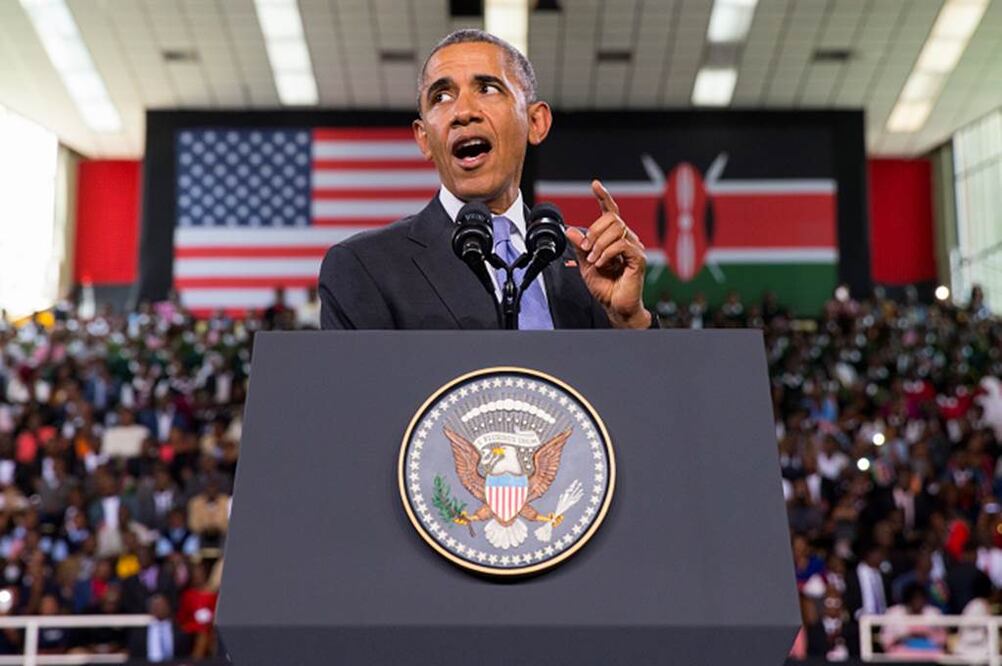 Obama ofreció un discurso ante miles de personas en Nairobi (AP)