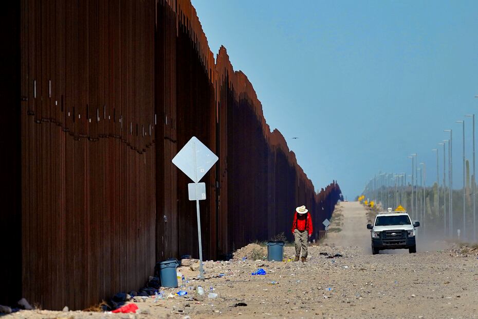 Valla fronteriza en Arizona. Foto: AP / Matt York