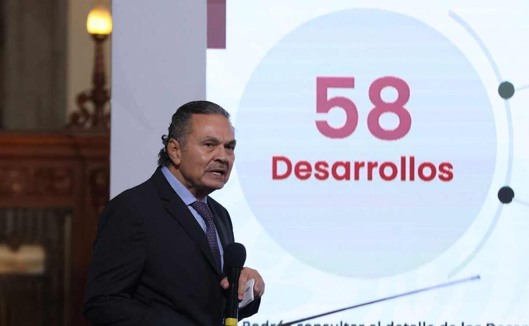 Octavio Romero Oropeza, titular de Infonavit, durante la mañanera del 24 de noviembre del 2025. Foto: berenice Fregoso / EL UNIVERSAL