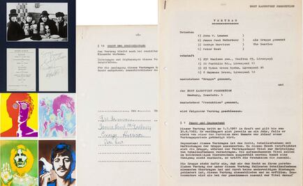 Subastarán primer contrato de grabación de los Beatles
