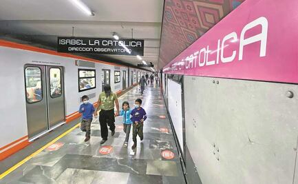 Entrada a la línea rosa, sólo con la Tarjeta de Movilidad