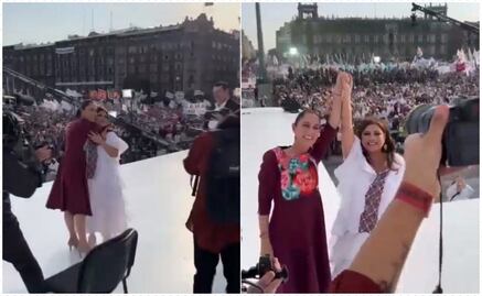 ¿Sheinbaum y Brugada se jalonearon en el Zócalo? Esto dice Epigmenio Ibarra