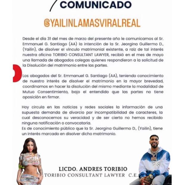 A Yailin la más viral le urge divorciarse de Anuel.