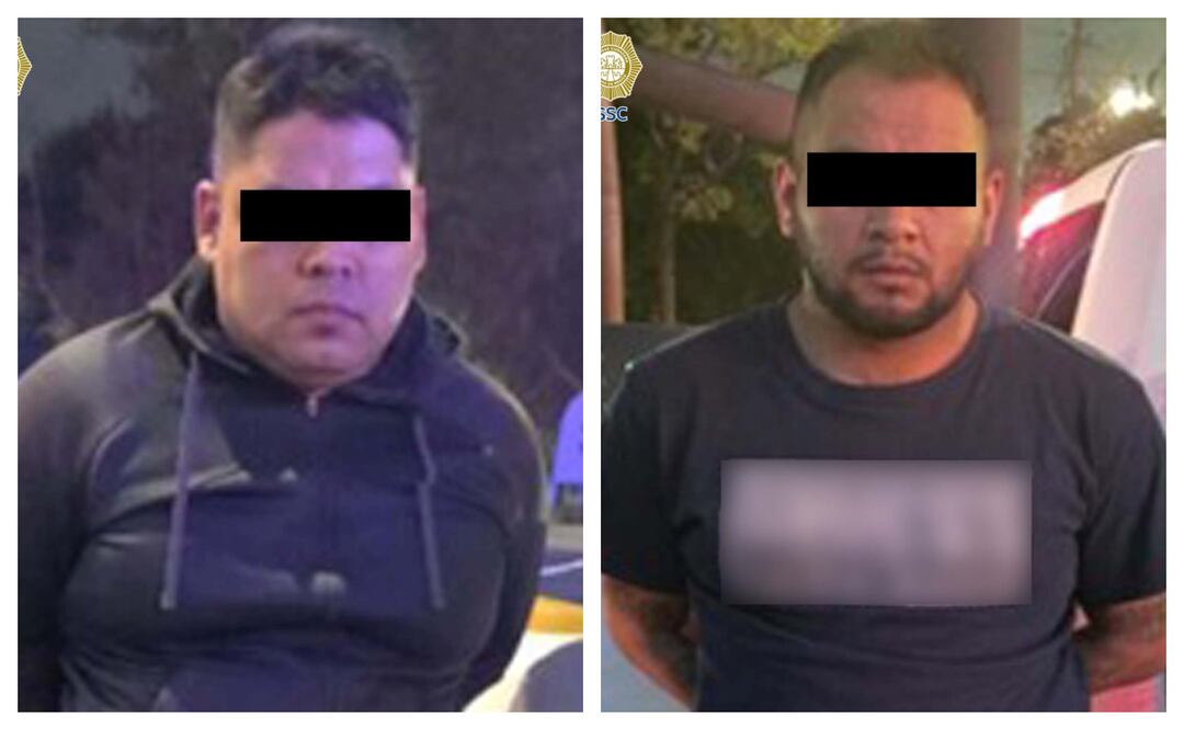 Detienen a dos presuntos implicados en homicidio ocurrido en Iztapalapa. Foto: Especial