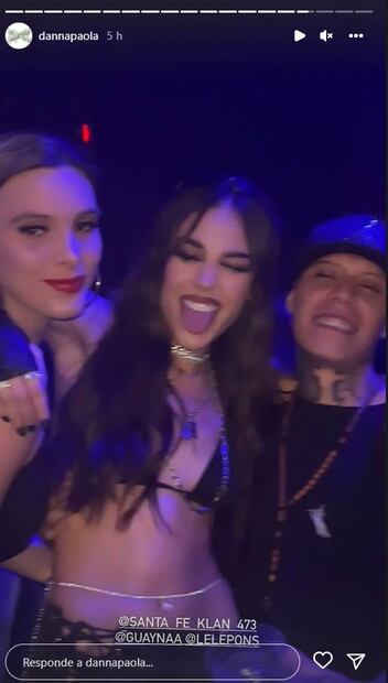 Danna Paola eleva la temperatura con baile en Miami y Santa Fe Klan se toma foto con ella