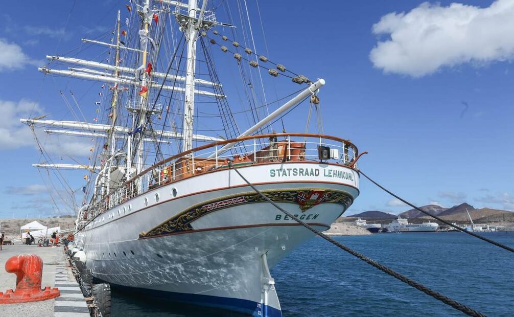 La Paz, Baja California Sur, recibe velero noruego "Statsraad Lehmkuhl"
Foto: Especial.