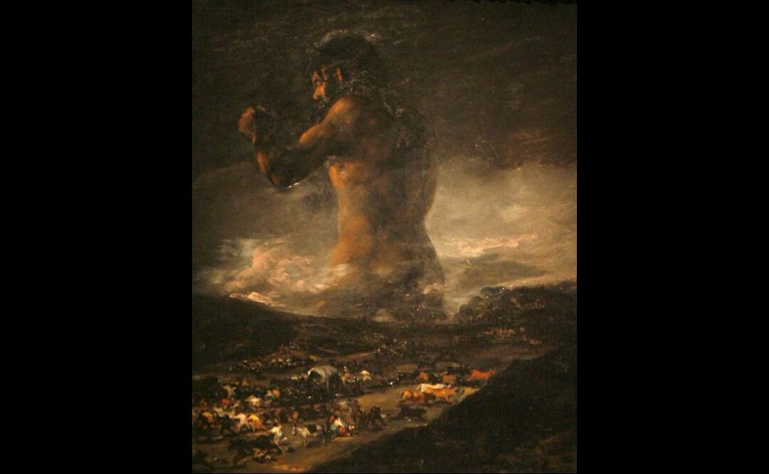 "El Coloso", ahora atribuido a Francisco de Goya. Imagen: EFE/Víctor Lerena