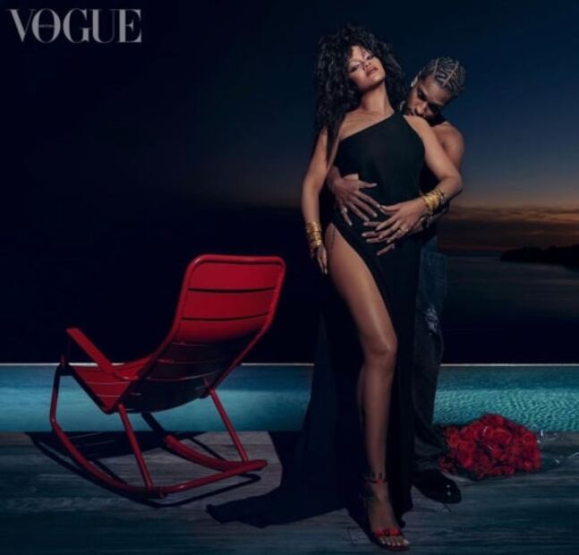 Rihanna impacta con su look en portada de Vogue