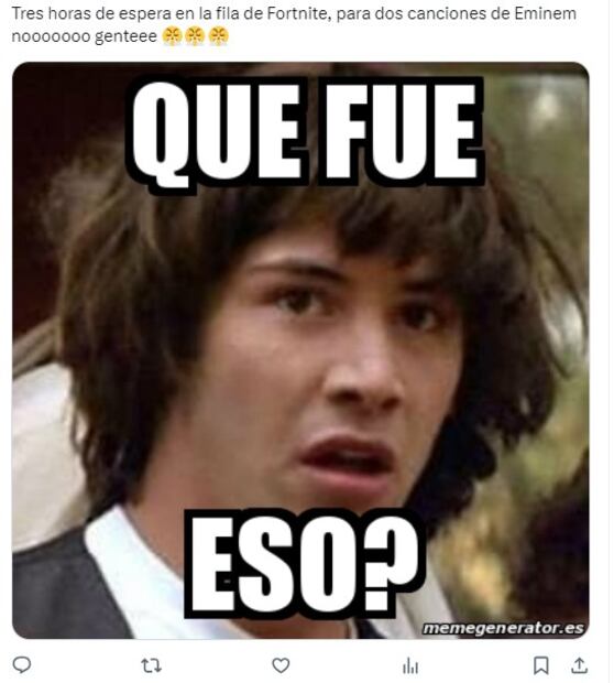 Eminem en Fortnite. Foto: X