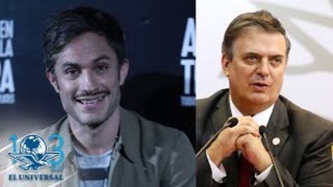 Se arma carrilla entre Ebrard y Gael; canciller "lo confunde" con Diego Luna