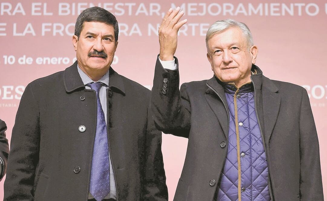 El presidente Andrés Manuel López Obrador defendió al gobernador de Chihuahua, Javier Corral, luego de que sus seguidores abuchearon severamente al panista durante su mensaje. Foto: PRESIDENCIA