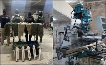 Localizan fábrica clandestina de armamento, explosivos y uniformes militares en La Huacana, Michoacán