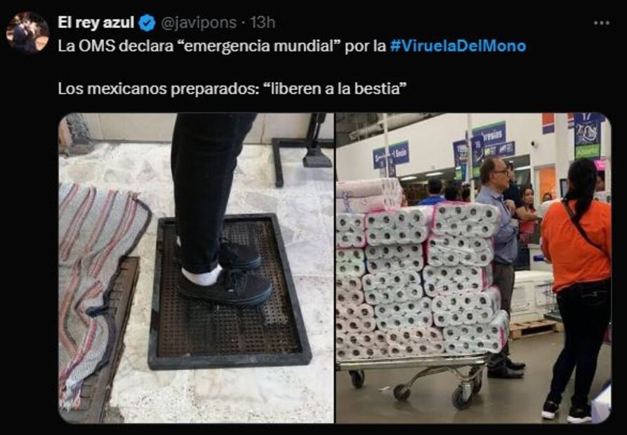 Memes viruela del mono. Foto: Captura de pantalla