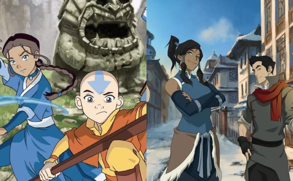 Avatar "La leyenda de Anng" y "La leyenda de Korra". Foto: Nickelodeon