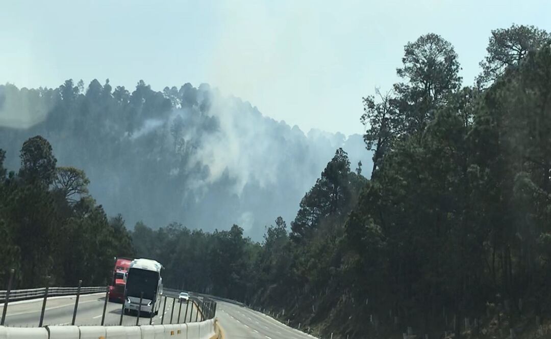 Incendios forestales siguen activos en Edomex. Foto: Rebeca Jiménez