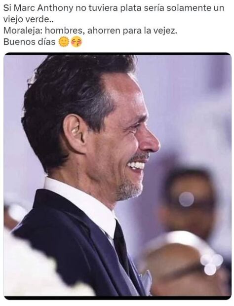 Diferencia de edad entre Marc Anthony y Nadia Ferreira genera memes tras su boda